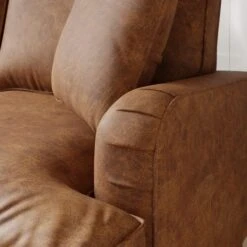 Beatrice Relaxed Faux Leather Corner Chaise Sofa -Furniture Sale Store 30910954 alt03