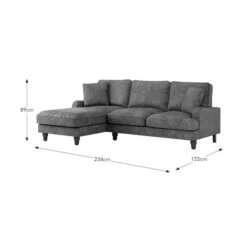 Beatrice Relaxed Faux Leather Corner Chaise Sofa -Furniture Sale Store 30910954 alt09