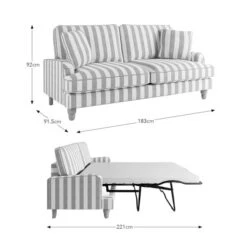 Beatrice Woven Stripe Sofa Bed -Furniture Sale Store 30910964 alt09