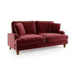 Beatrice Matte Velvet 3 Seater Double Sofa Bed -Furniture Sale Store 30910967 alt06