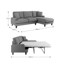 Beatrice Flatweave Corner Storage Sofa Bed -Furniture Sale Store 30910985 alt09