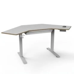 Gino Corner Height Adjustable Desk With Drawer -Furniture Sale Store 30911006