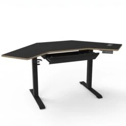 Gino Corner Height Adjustable Desk With Drawer -Furniture Sale Store 30911007 alt01