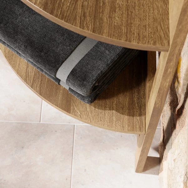 Humphrey Corner Ladder Shelf, Mango Wood Effect 4 Humphrey Corner Ladder Shelf, Mango Wood Effect - Image 4