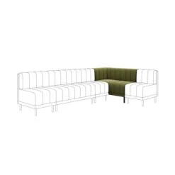Amali Corner Dining Bench, Boucle -Furniture Sale Store 30912417