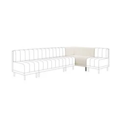 Amali Corner Dining Bench, Boucle -Furniture Sale Store 30912418