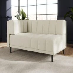 Amali Corner Dining Bench, Boucle -Furniture Sale Store 30912418 alt01