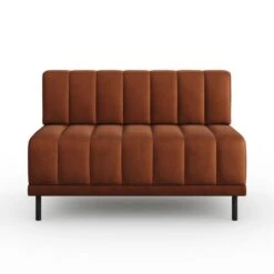 Amali Long Dining Bench, Matte Plush Velvet -Furniture Sale Store 30912451 alt04