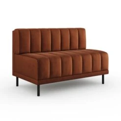 Amali Long Dining Bench, Matte Plush Velvet -Furniture Sale Store 30912451 alt05