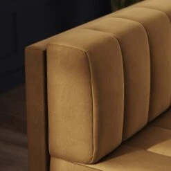 Amali Long Dining Bench, Matte Plush Velvet -Furniture Sale Store 30912452 alt02