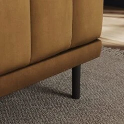 Amali Long Dining Bench, Matte Plush Velvet -Furniture Sale Store 30912452 alt03