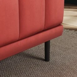 Amali Long Dining Bench, Matte Plush Velvet -Furniture Sale Store 30912453 alt03