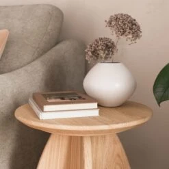 Effy Side Table, Natural Wood Effect -Furniture Sale Store 30912616 alt02