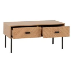 Leon 2 Drawer Coffee Table, Oak Effect -Furniture Sale Store 30913946 alt02