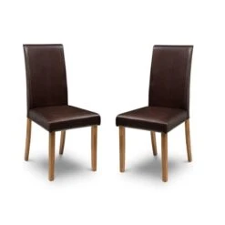 Hudson Set Of 2 Dining Chairs, Faux Leather -Furniture Sale Store 30914216 alt01