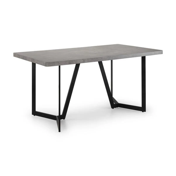 Miller 6 Seater Dining Table, Concrete Effect 2 Miller 6 Seater Dining Table, Concrete Effect - Image 2