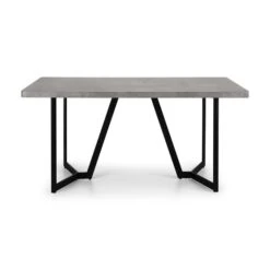 Miller 6 Seater Dining Table, Concrete Effect 11 Miller 6 Seater Dining Table, Concrete Effect -Furniture Sale Store 30914238 alt02