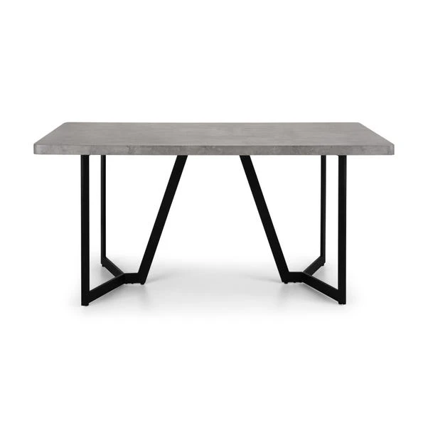 Miller 6 Seater Dining Table, Concrete Effect 3 Miller 6 Seater Dining Table, Concrete Effect - Image 3