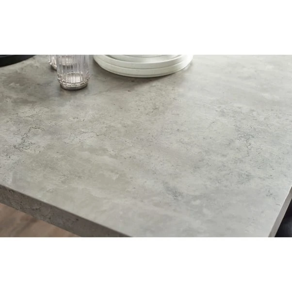 Miller 6 Seater Dining Table, Concrete Effect 6 Miller 6 Seater Dining Table, Concrete Effect - Image 6