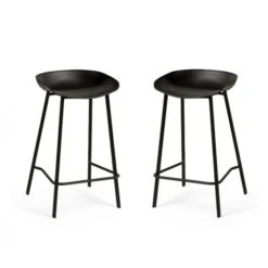 Renzo Set Of 2 Bar Stools, Metal -Furniture Sale Store 30914248 alt02