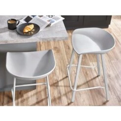 Renzo Set Of 2 Bar Stools, Metal -Furniture Sale Store 30914249 alt06