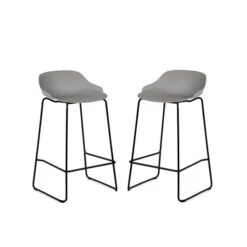 Rocco Set Of 2 Bar Stools, Metal -Furniture Sale Store 30914255 alt02
