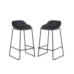 Rocco Set Of 2 Bar Stools, Metal -Furniture Sale Store 30914256 alt02