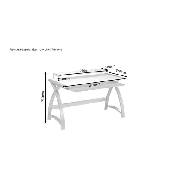 Helsinki Wide Desk With Monitor Shelf 6 Helsinki Wide Desk With Monitor Shelf - Image 6