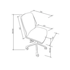 San Francisco Armless Office Chair -Furniture Sale Store 30915150 alt09