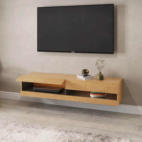 Delta 180cm Floating Wall TV Unit With LEDs For TVs Up To 80" 9 Delta 180cm Floating Wall TV Unit With LEDs For TVs Up To 80" - Image 9