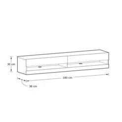 Delta 180cm Floating Wall TV Unit With LEDs For TVs Up To 80" 27 Delta 180cm Floating Wall TV Unit With LEDs For TVs Up To 80" -Furniture Sale Store 30915248 alt09