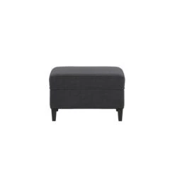 Atticus Footstool, Linen Blend