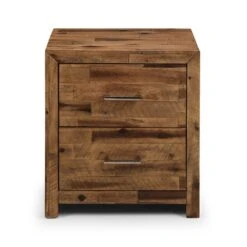 Hoxton 2 Drawer Bedside Table, Acacia -Furniture Sale Store 30921066 alt02