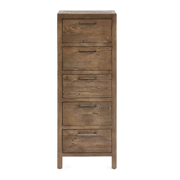 Homer 5 Drawer Tallboy, Pine 4 Homer 5 Drawer Tallboy, Pine - Image 4