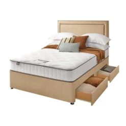 Silentnight Divan Bed With Malvern Fabric Headboard -Furniture Sale Store 30922444 alt03
