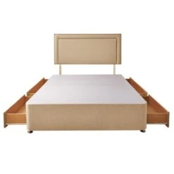 Silentnight Divan Bed With Malvern Fabric Headboard -Furniture Sale Store 30922444 alt04
