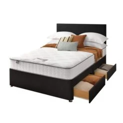 Silentnight Divan Bed With Fabric Paris Headboard -Furniture Sale Store 30922926 alt03