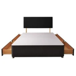 Silentnight Divan Bed With Fabric Paris Headboard -Furniture Sale Store 30922926 alt04