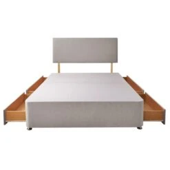Silentnight Divan Bed With Fabric Paris Headboard -Furniture Sale Store 30922956 alt04
