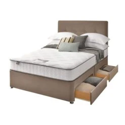Silentnight Divan Bed With Francisco Velvet Headboard -Furniture Sale Store 30923004 alt03