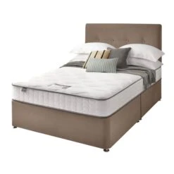 Silentnight Divan Bed With Francisco Velvet Headboard -Furniture Sale Store 30924284 alt01