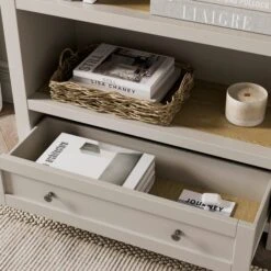 Olney Low Bookcase, Stone 9 Olney Low Bookcase, Stone -Furniture Sale Store 30924851 alt02