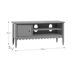 Remi Scalloped Small TV Unit For TVs Up To 46" -Furniture Sale Store 30925280 alt09