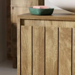 Humphrey Double Vanity Unit, Mango Wood Effect -Furniture Sale Store 30925544 alt03