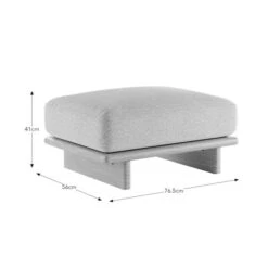 Nook Boucle Texture Footstool -Furniture Sale Store 30925793 alt09