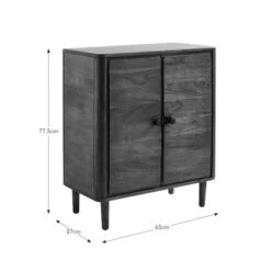 Alani 2 Door Bathroom Cabinet, Acacia Wood -Furniture Sale Store 30926640 alt09