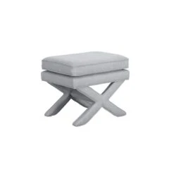 Rhode Linen Blend Footstool -Furniture Sale Store 30927322 alt02