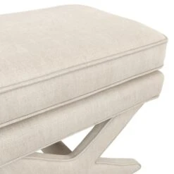 Rhode Linen Blend Footstool -Furniture Sale Store 30927323 alt04