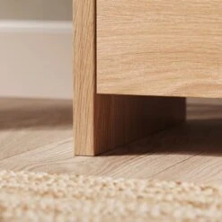 Bennett 2 Drawer Bedside Table, Light Oak -Furniture Sale Store 30927464 alt05