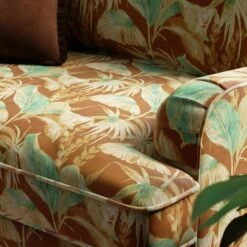 Beatrice Luxe Palm Velvet Snuggle Chair -Furniture Sale Store 30927537 alt02